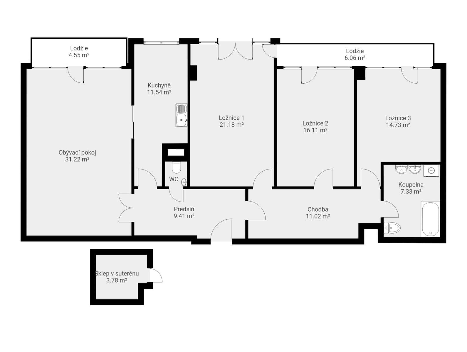 Predaj bytu 4-izbový 134 m², Renoirova, Praha, Praha Predaj bytu 4-izbový 134 m², Renoirova, Praha, Praha