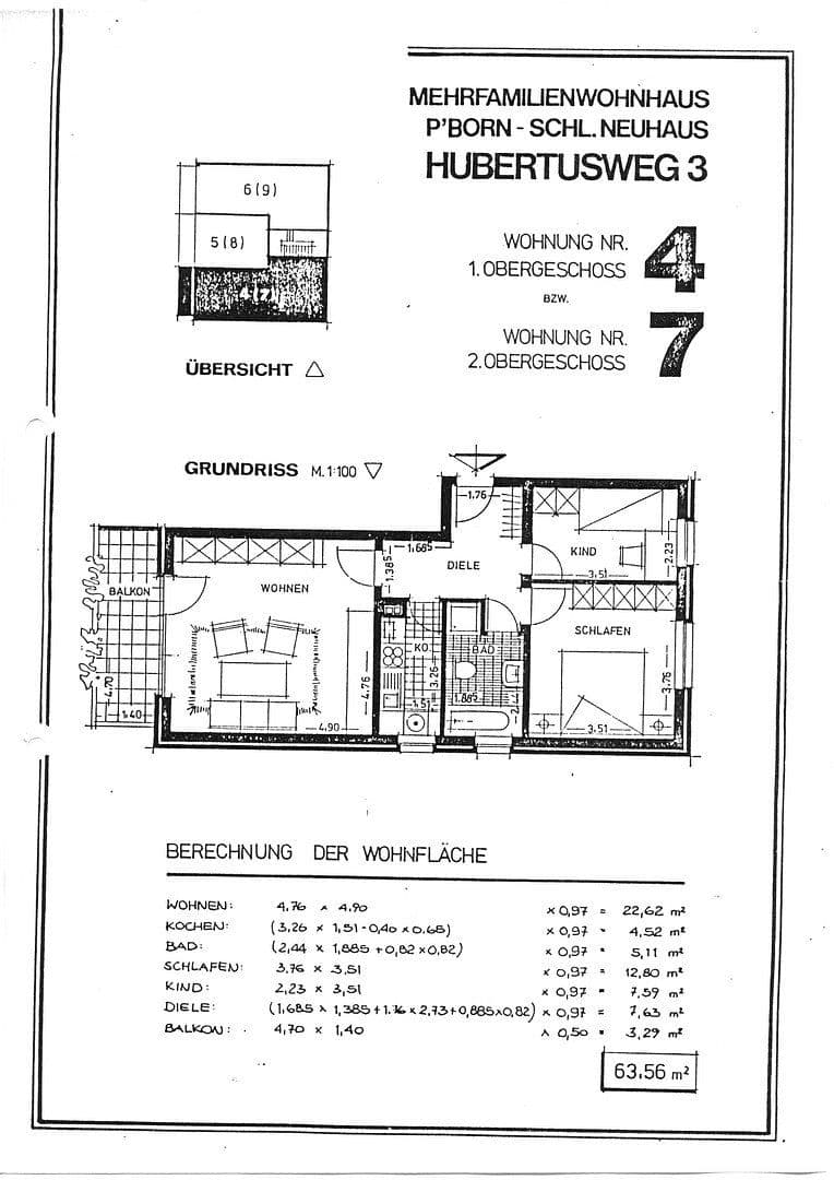 Prenájom bytu 3-izbový 63 m², Paderborn, Severné Porýnie - Westfálsko Prenájom bytu 3-izbový 63 m², Paderborn, Severné Porýnie - Westfálsko