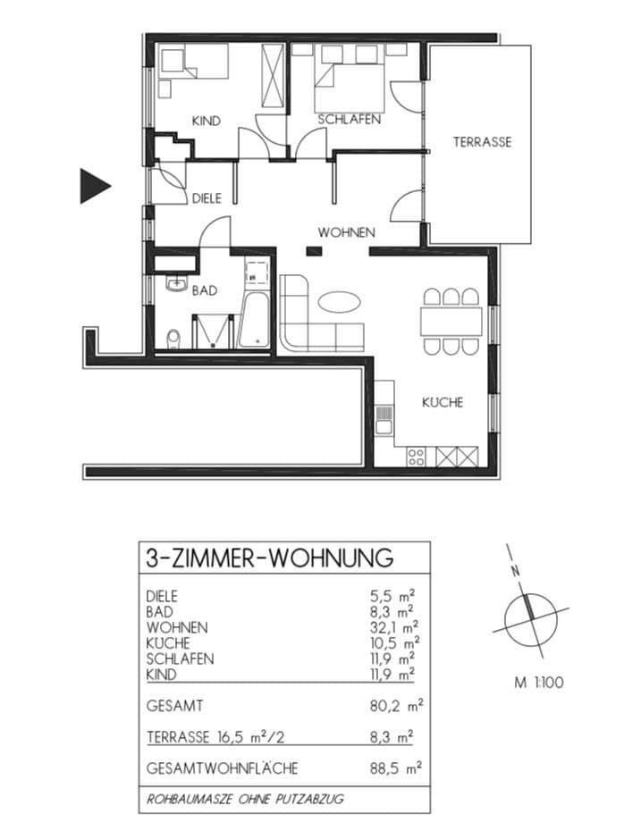 Predaj bytu 3-izbový 88 m², Haar, Bavorsko Predaj bytu 3-izbový 88 m², Haar, Bavorsko