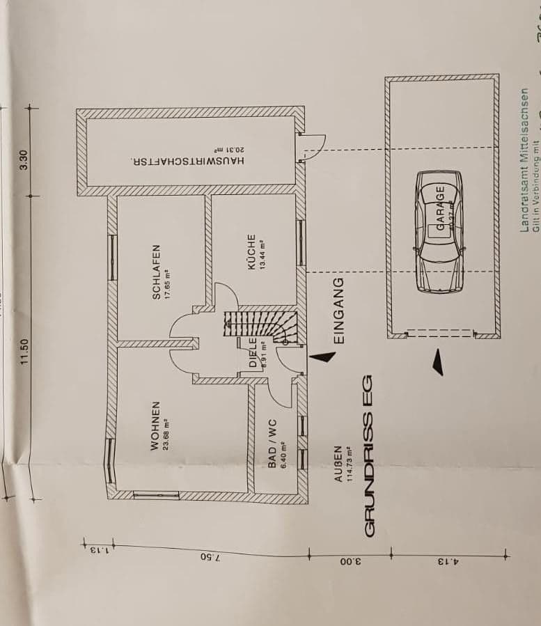 Predaj domu 242 m², pozemek 3.066 m², Claußnitz, Sasko Predaj domu 242 m², pozemek 3.066 m², Claußnitz, Sasko
