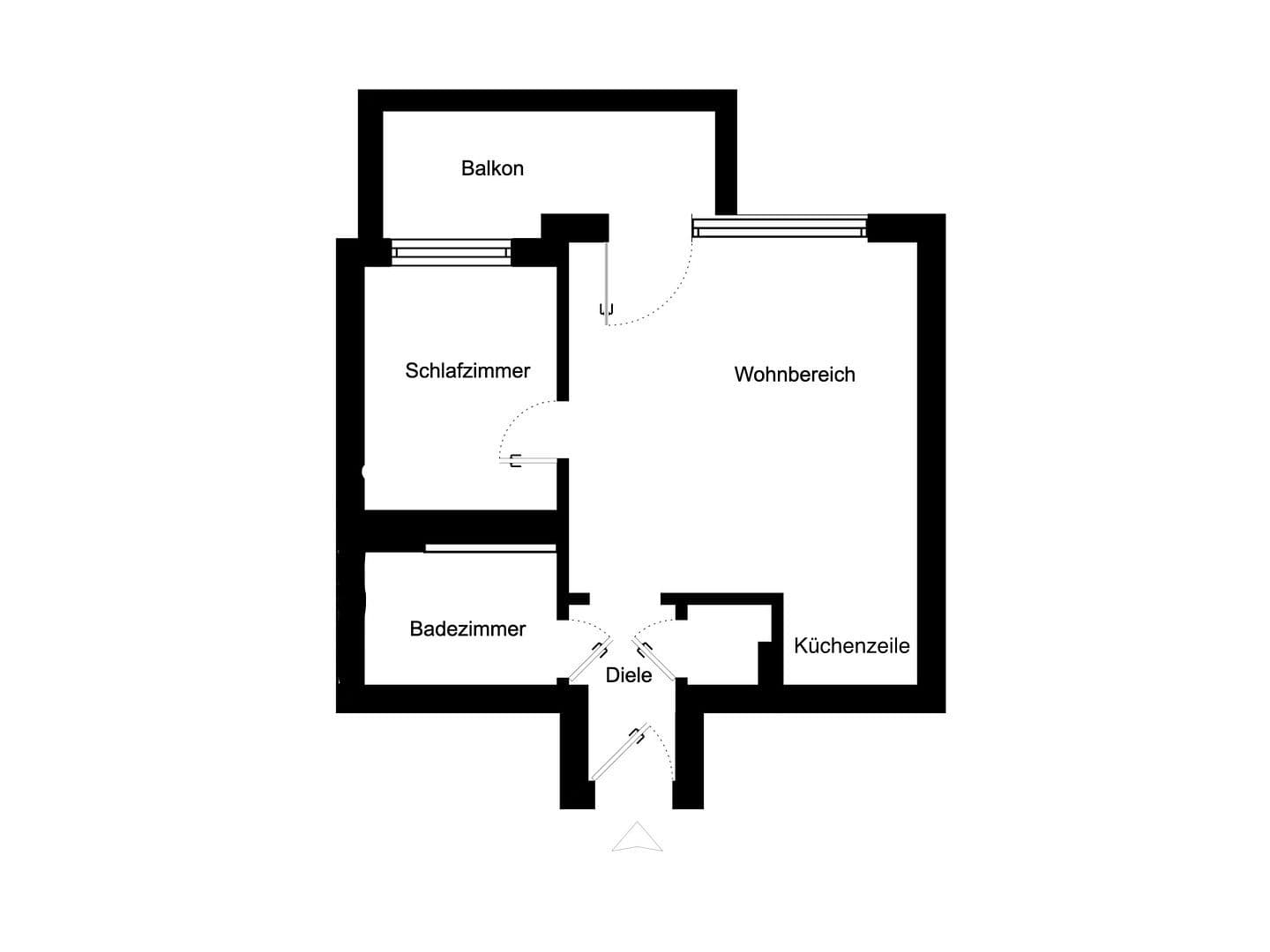 Prenájom bytu 1-izbový 40 m², Irispfad 11, Bochum, Severné Porýnie - Westfálsko Prenájom bytu 1-izbový 40 m², Irispfad 11, Bochum, Severné Porýnie - Westfálsko
