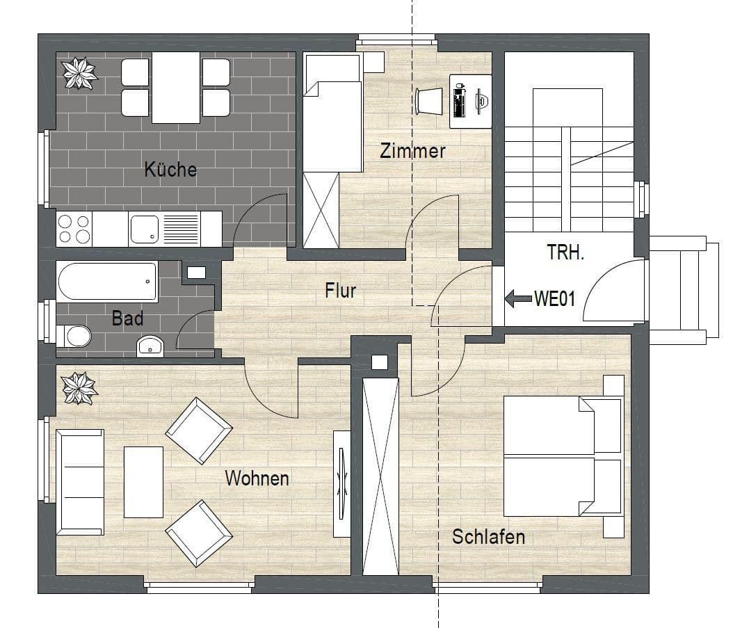 Predaj bytu 3-izbový 69 m², Lessingstraße 23, Singen (Hohentwiel), Bádensko-Wurttembersko Predaj bytu 3-izbový 69 m², Lessingstraße 23, Singen (Hohentwiel), Bádensko-Wurttembersko