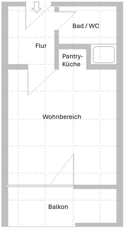 Prenájom bytu 1-izbový 31 m², Otto-Laufer-Str. 4b, Göttingen, Dolné Sasko Prenájom bytu 1-izbový 31 m², Otto-Laufer-Str. 4b, Göttingen, Dolné Sasko
