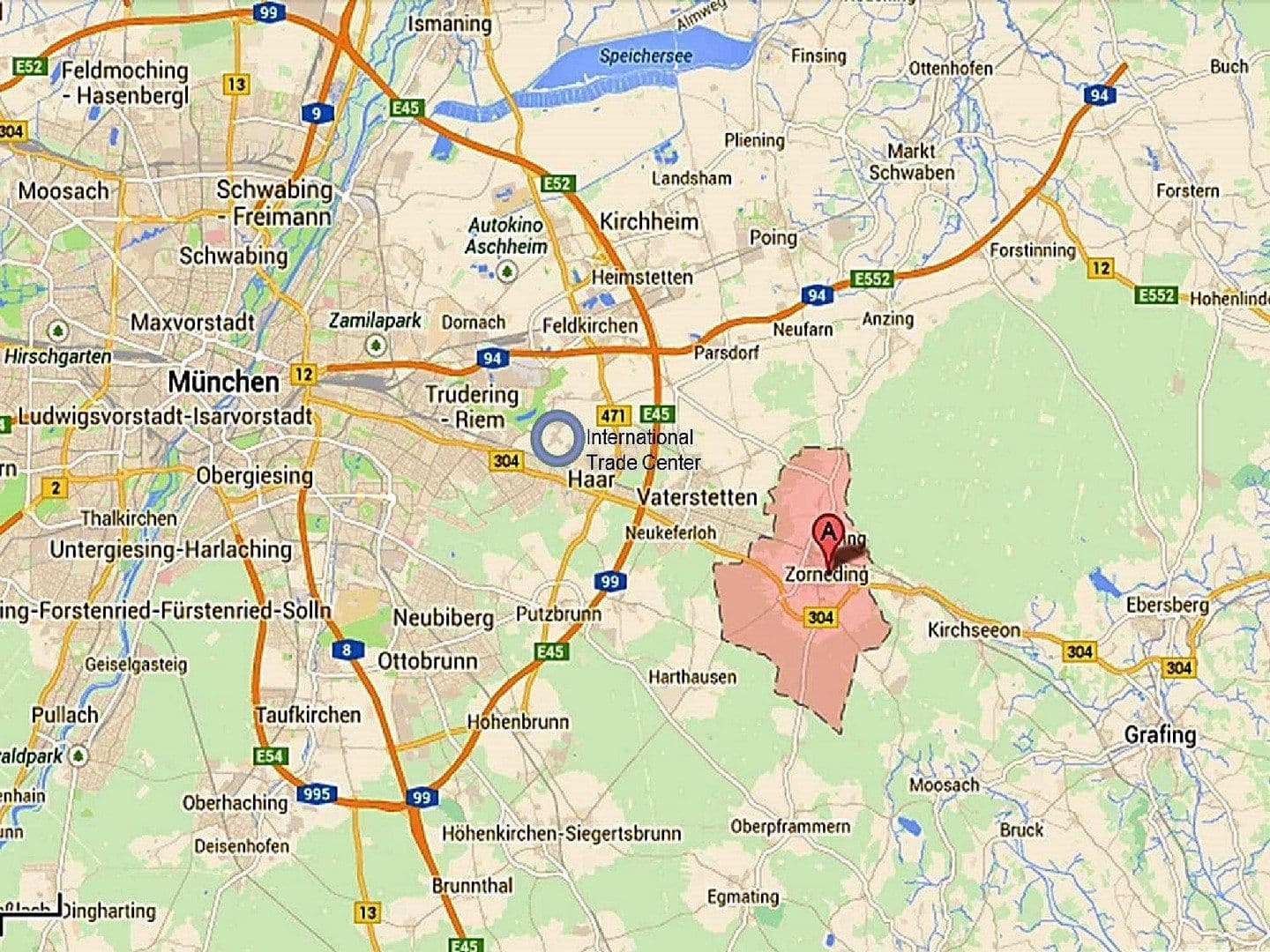 Prenájom bytu 2-izbový 90 m², Zorneding, Bavorsko Prenájom bytu 2-izbový 90 m², Zorneding, Bavorsko