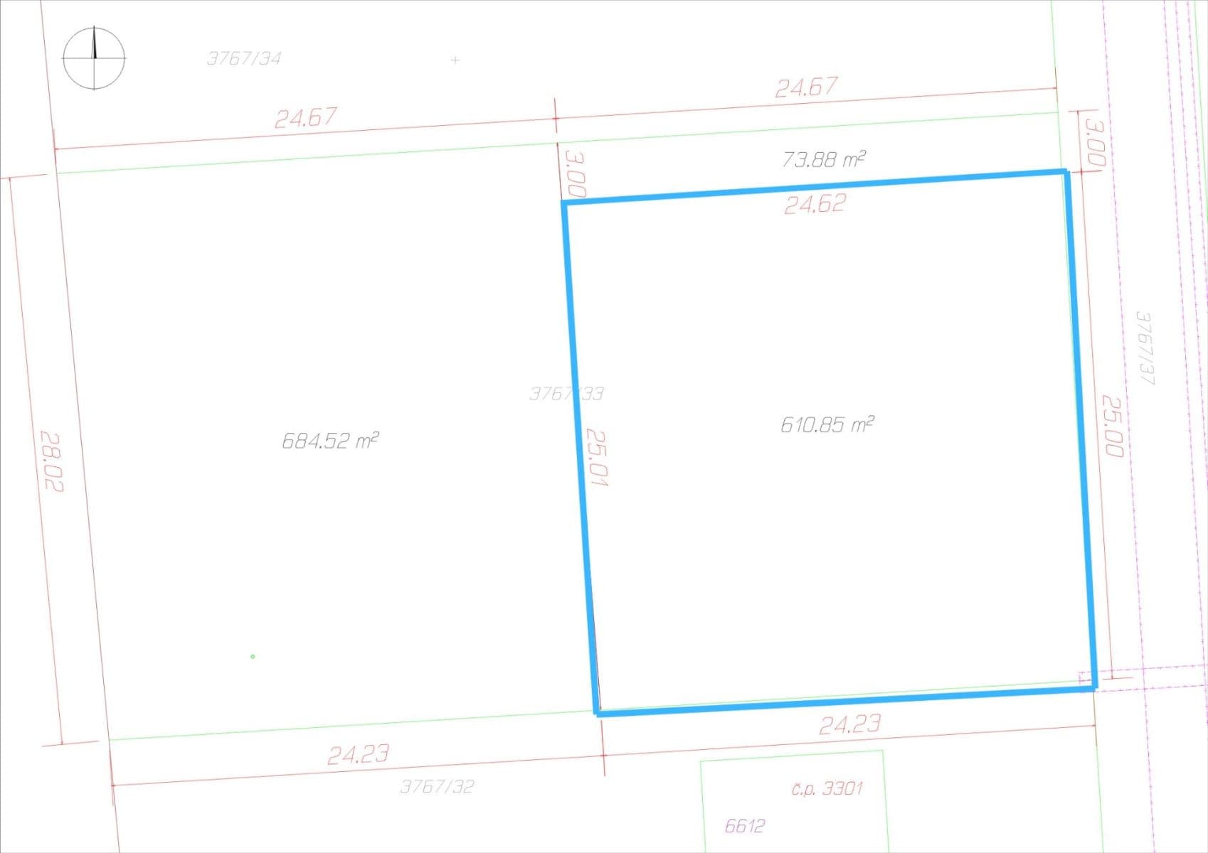 Predaj pozemku 610 m², Žatec, Ústecký kraj Predaj pozemku 610 m², Žatec, Ústecký kraj