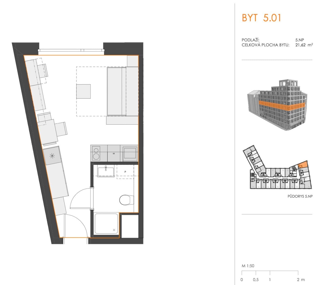 Predaj bytu 1-izbový 22 m², Plzeňská, Praha, Praha Predaj bytu 1-izbový 22 m², Plzeňská, Praha, Praha