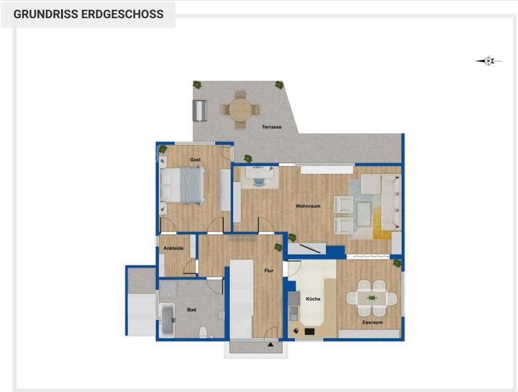 Prenájom bytu 3-izbový 105 m², Goethestraße, Langgöns, Hesensko Prenájom bytu 3-izbový 105 m², Goethestraße, Langgöns, Hesensko