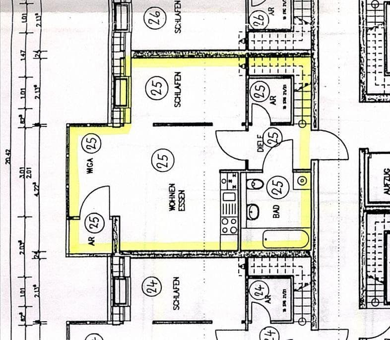 Prenájom bytu 3-izbový 66 m², Bahnhofstrasse 38, Übach-Palenberg, Severné Porýnie - Westfálsko Prenájom bytu 3-izbový 66 m², Bahnhofstrasse 38, Übach-Palenberg, Severné Porýnie - Westfálsko