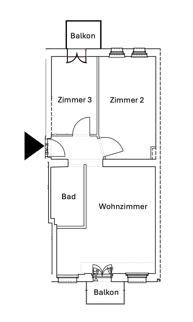 Prenájom bytu 3-izbový 62 m², Schöneberger Str. 9, Berlin, Berlín Prenájom bytu 3-izbový 62 m², Schöneberger Str. 9, Berlin, Berlín