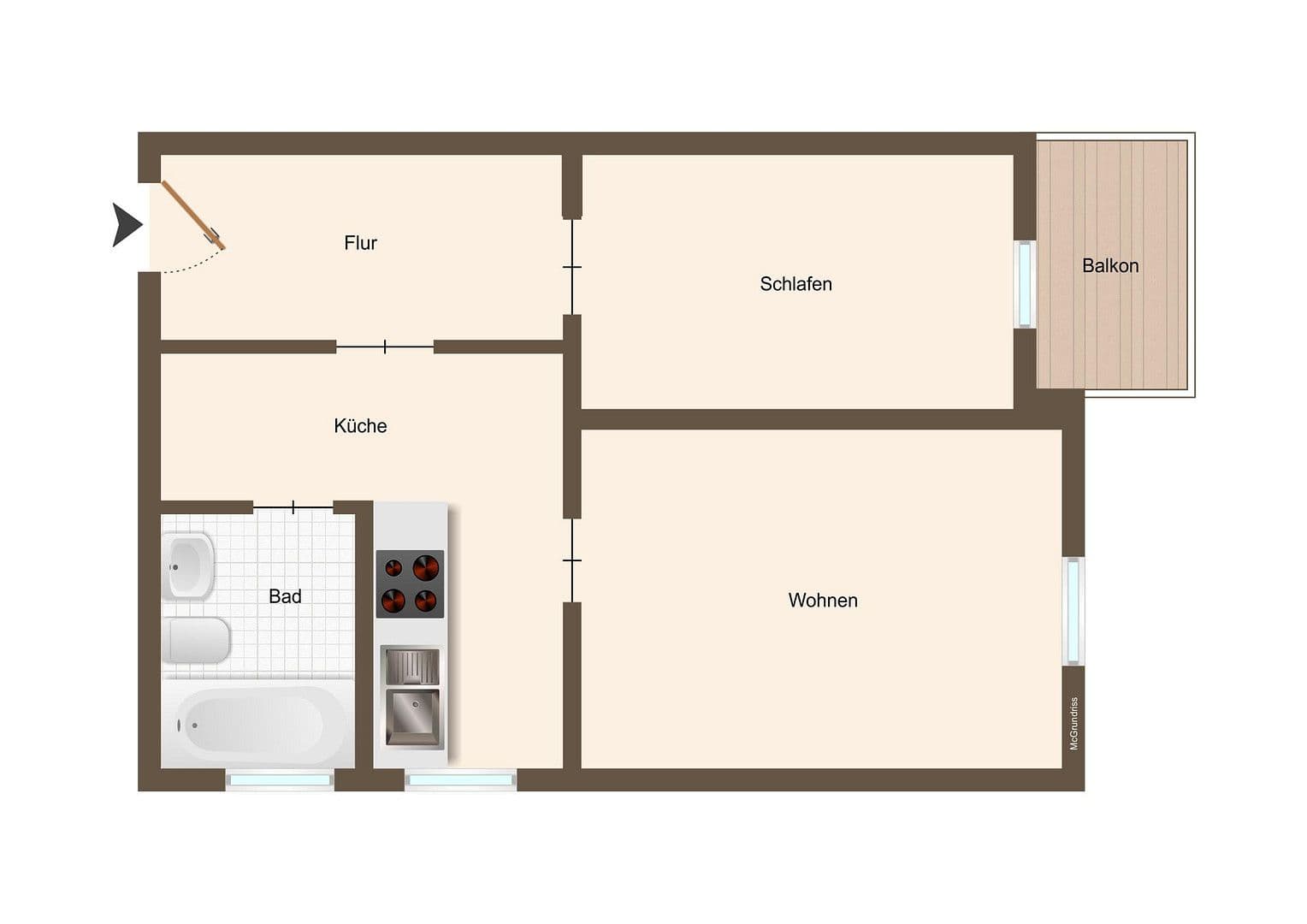 Prenájom bytu 2-izbový 56 m², Kesselsdorferstraße 74, Dresden, Sasko Prenájom bytu 2-izbový 56 m², Kesselsdorferstraße 74, Dresden, Sasko