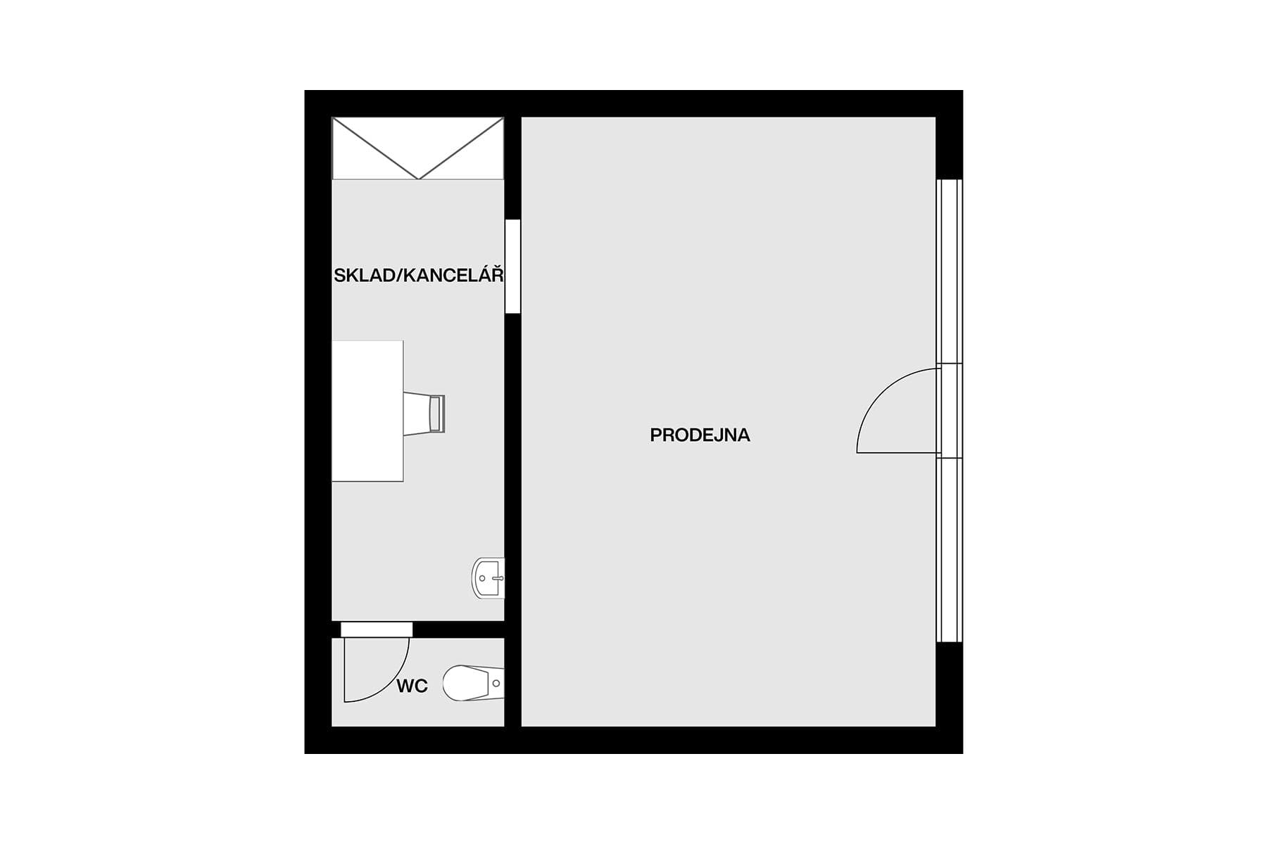 Predaj nebytového priestoru 37 m², Vrážská, Praha, Praha Predaj nebytového priestoru 37 m², Vrážská, Praha, Praha