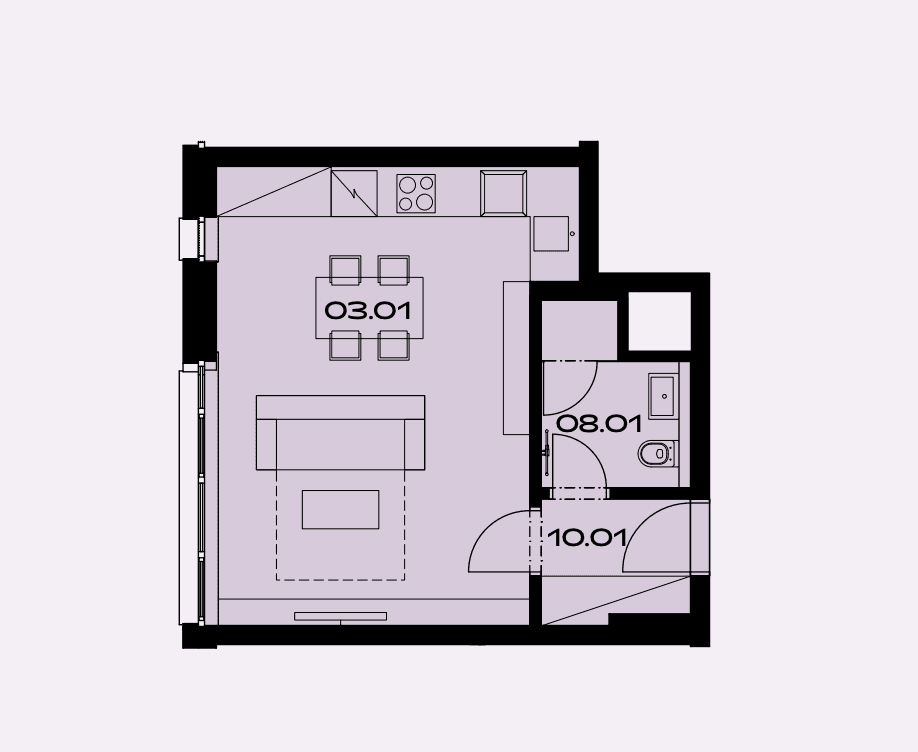 Prenájom bytu 1-izbový 34 m², U Komína, Praha, Praha Prenájom bytu 1-izbový 34 m², U Komína, Praha, Praha