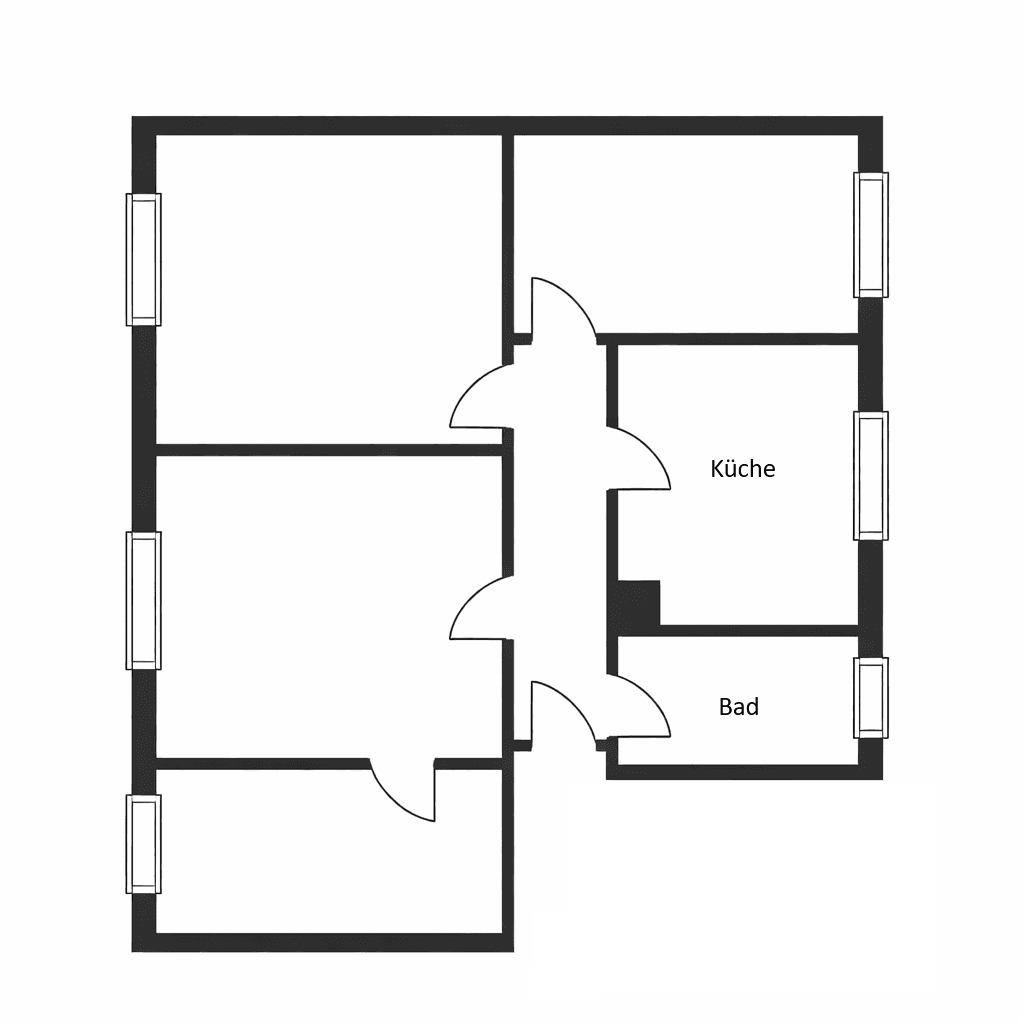 Prenájom bytu 4-izbový 79 m², An der Bamburg 13, Klütz, Meklenbursko-Predpomoransko Prenájom bytu 4-izbový 79 m², An der Bamburg 13, Klütz, Meklenbursko-Predpomoransko