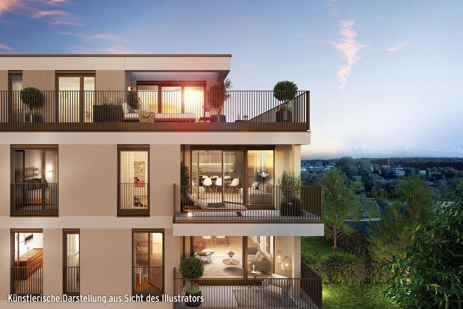 Predaj bytu 3-izbový 78 m², Maxhofweg, Neuried bei München, Bavorsko Predaj bytu 3-izbový 78 m², Maxhofweg, Neuried bei München, Bavorsko