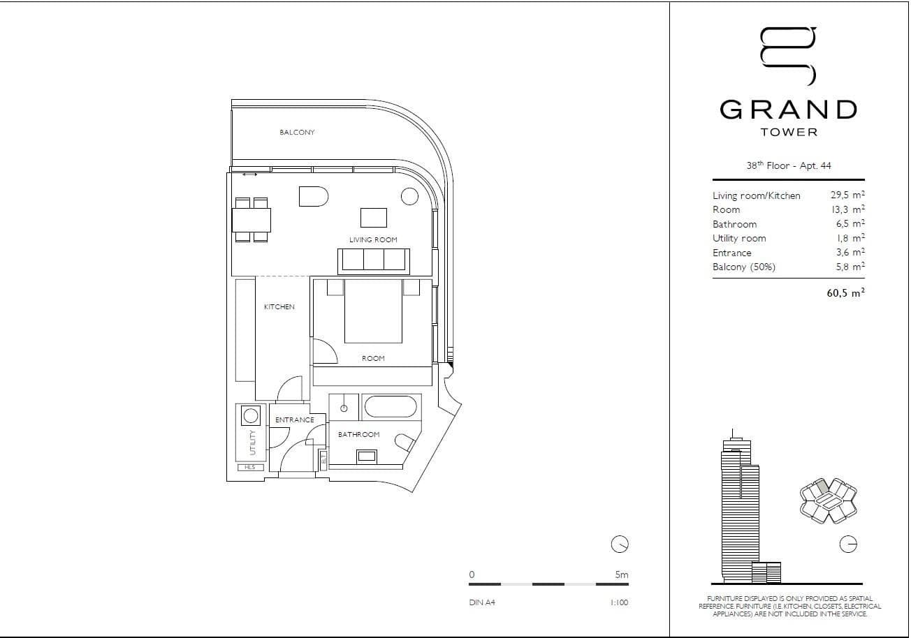 Prenájom bytu 2-izbový 61 m², Europa-Allee 2, Frankfurt am Main, Hesensko Prenájom bytu 2-izbový 61 m², Europa-Allee 2, Frankfurt am Main, Hesensko
