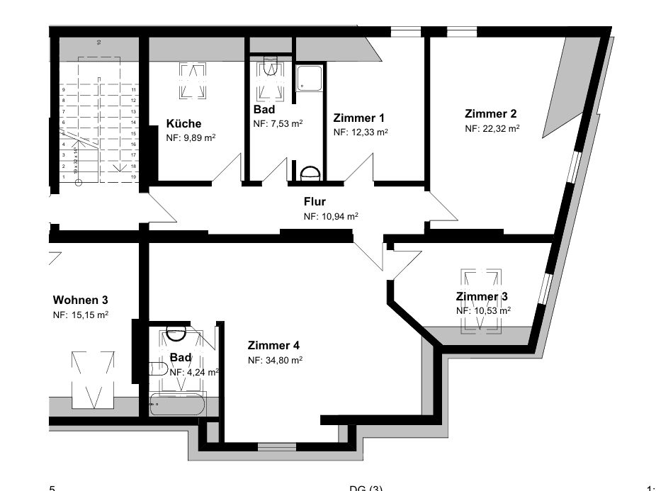 Prenájom bytu 4-izbový 112 m², Berlin, Berlín Prenájom bytu 4-izbový 112 m², Berlin, Berlín