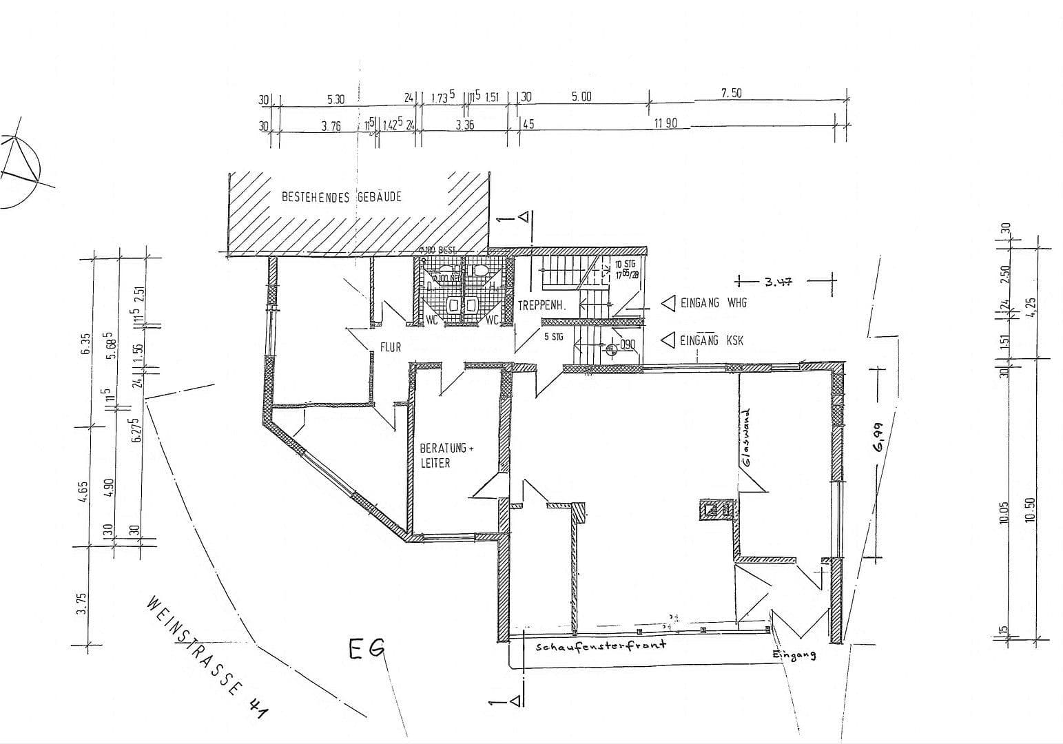 Prenájom nebytového priestoru 198 m², Weinstraße 41, Wachenheim an der Weinstraße, Porýnie-Falcko Prenájom nebytového priestoru 198 m², Weinstraße 41, Wachenheim an der Weinstraße, Porýnie-Falcko