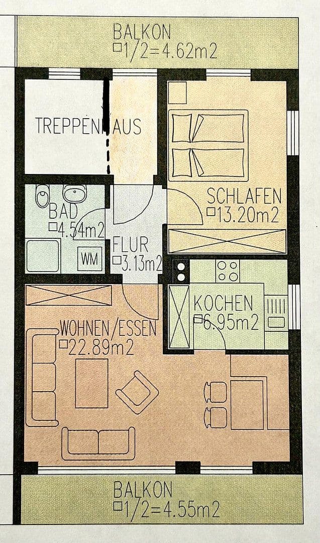 Prenájom bytu 2-izbový 63 m², Hausham, Bavorsko Prenájom bytu 2-izbový 63 m², Hausham, Bavorsko