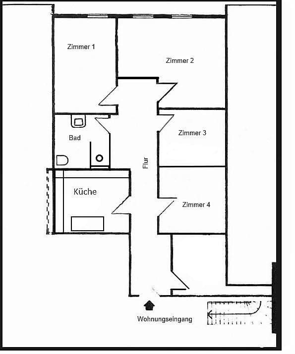 Prenájom bytu 4-izbový 89 m², Wilhelmstraße 75, Eislingen/Fils, Bádensko-Wurttembersko Prenájom bytu 4-izbový 89 m², Wilhelmstraße 75, Eislingen/Fils, Bádensko-Wurttembersko