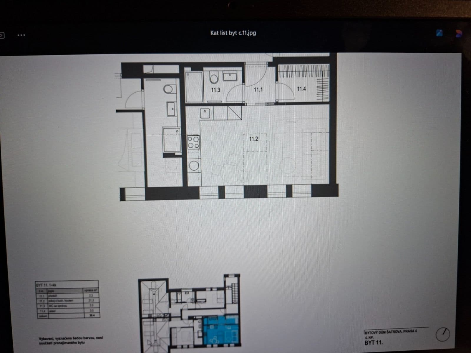 Prenájom bytu 1-izbový 30 m², Šatrova, Praha, Praha Prenájom bytu 1-izbový 30 m², Šatrova, Praha, Praha
