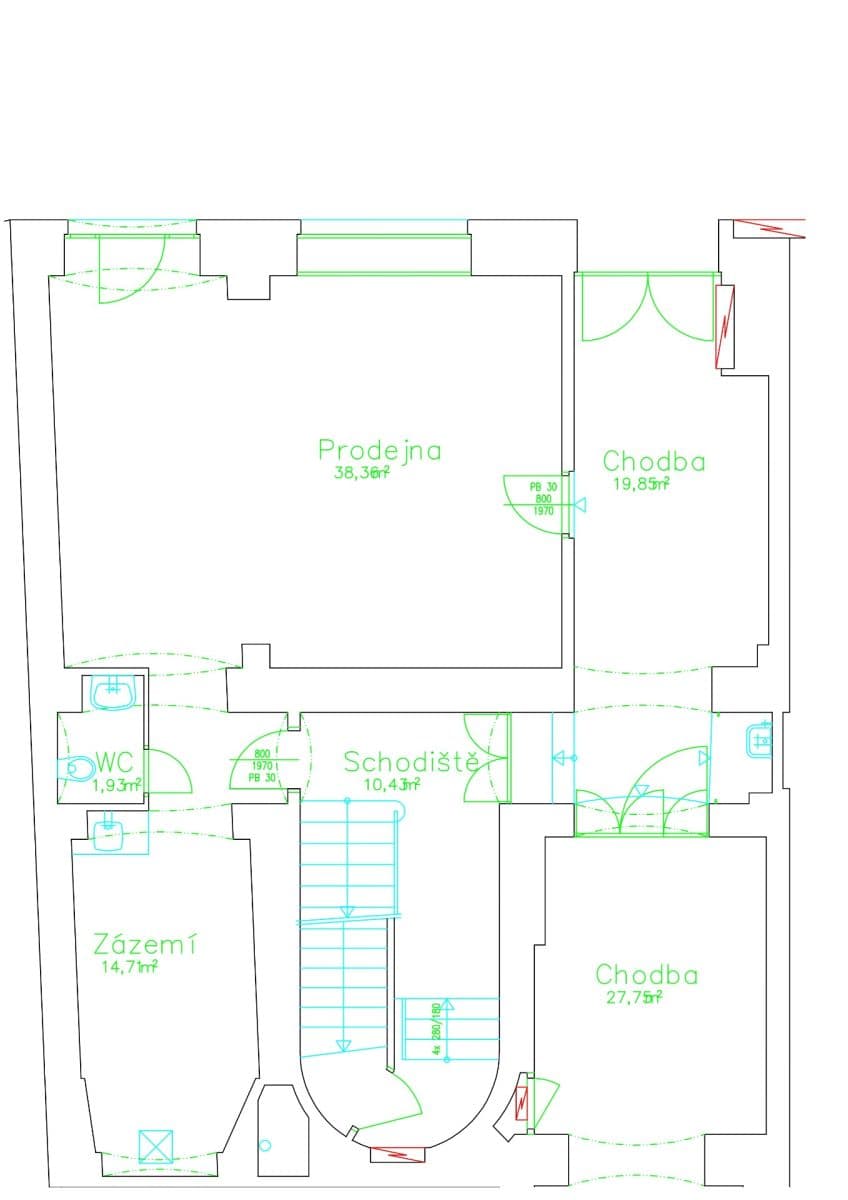 Prenájom nebytového priestoru 55 m², Plzeňská, Praha, Praha Prenájom nebytového priestoru 55 m², Plzeňská, Praha, Praha