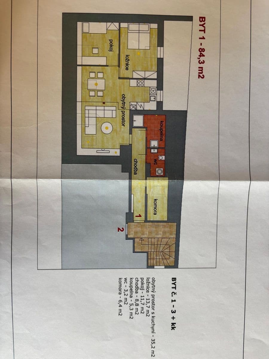 Predaj bytu 3-izbový 84 m², Dómská, Litoměřice, Ústecký kraj Predaj bytu 3-izbový 84 m², Dómská, Litoměřice, Ústecký kraj