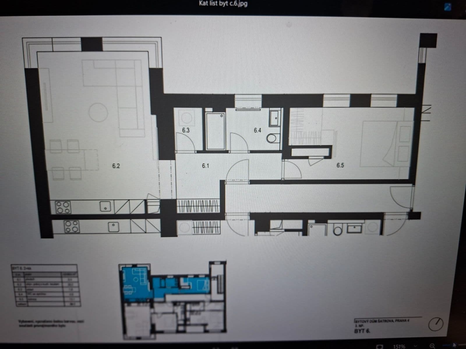 Prenájom bytu 2-izbový 54 m², Šatrova, Praha, Praha Prenájom bytu 2-izbový 54 m², Šatrova, Praha, Praha