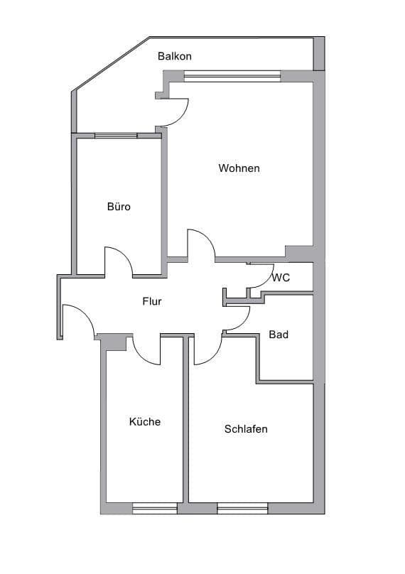 Prenájom bytu 3-izbový 112 m², Rudolfstraße 12, Münster, Severné Porýnie - Westfálsko Prenájom bytu 3-izbový 112 m², Rudolfstraße 12, Münster, Severné Porýnie - Westfálsko