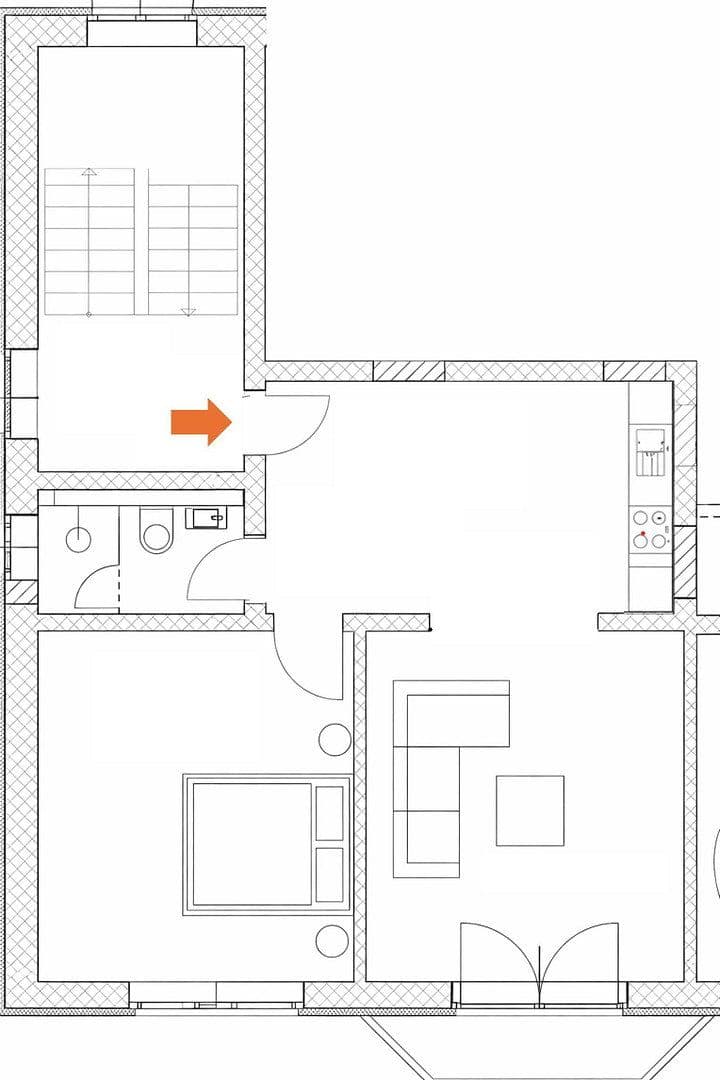 Prenájom bytu 2-izbový 56 m², Zeißstr. 44, Hannover, Dolné Sasko Prenájom bytu 2-izbový 56 m², Zeißstr. 44, Hannover, Dolné Sasko