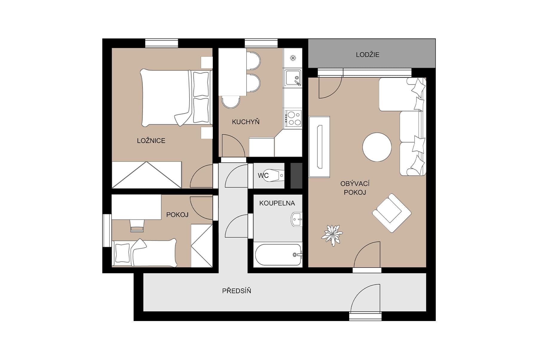 Predaj bytu 3-izbový 68 m², Na Výsluní, Orlová, Moravskoslezský kraj Predaj bytu 3-izbový 68 m², Na Výsluní, Orlová, Moravskoslezský kraj