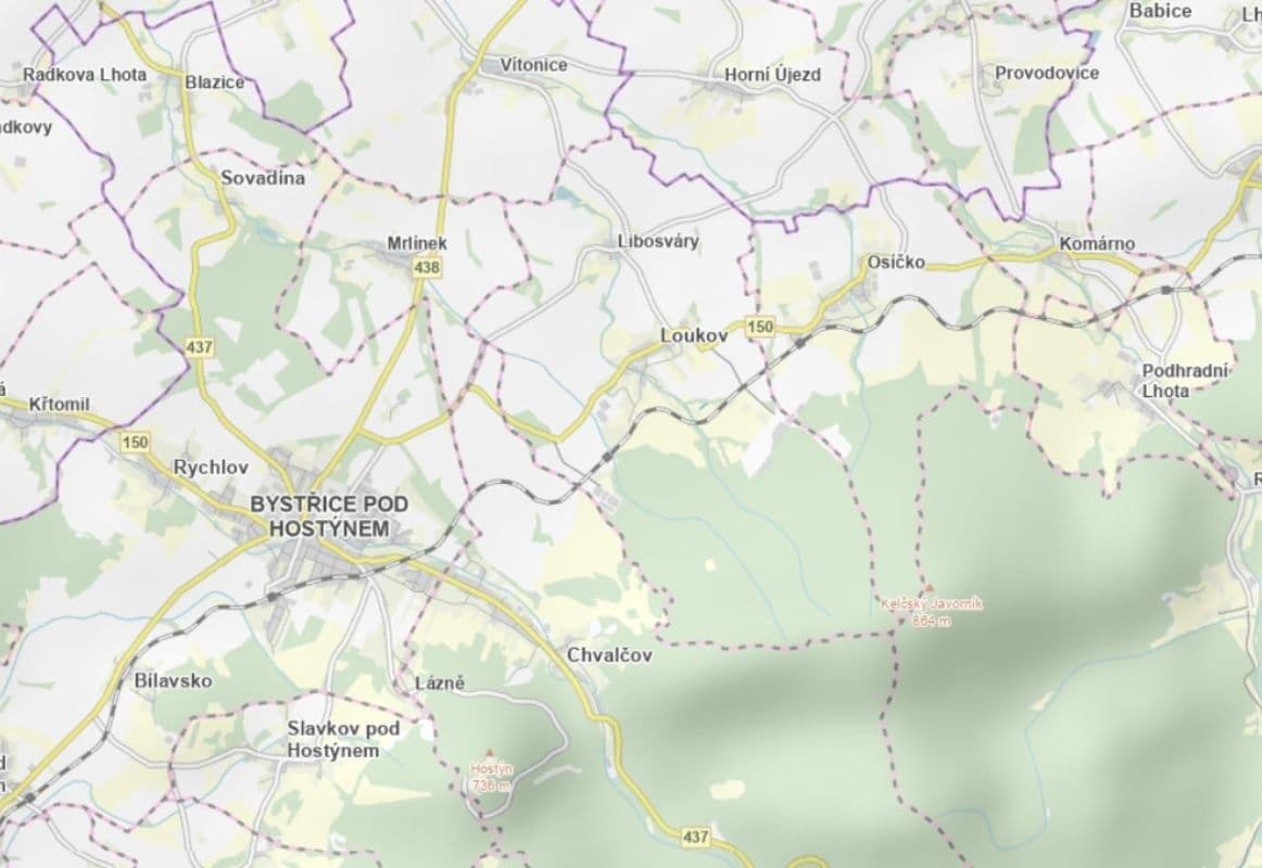 Predaj pozemku 1.267 m², Loukov, Zlínský kraj Predaj pozemku 1.267 m², Loukov, Zlínský kraj