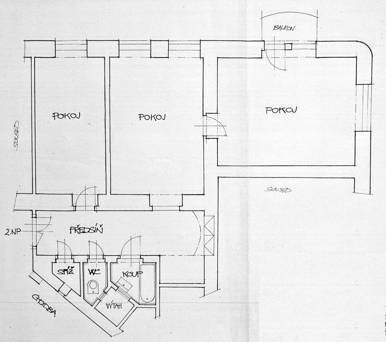 Prenájom bytu 3-izbový 97 m², Šubertova, Praha, Praha Prenájom bytu 3-izbový 97 m², Šubertova, Praha, Praha