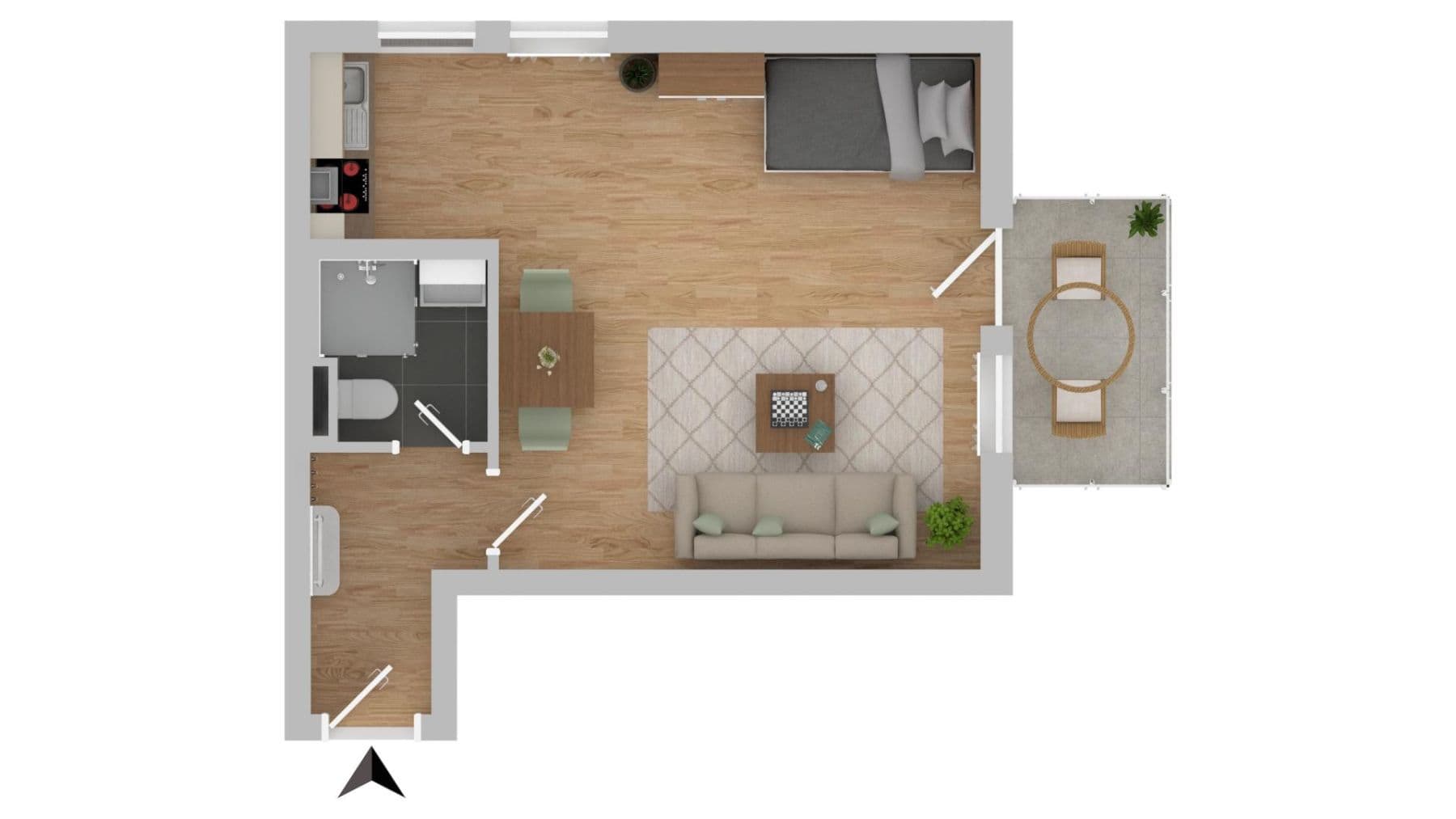 Prenájom bytu 1-izbový 33 m², Ackermannstraße 19, Dresden, Sasko Prenájom bytu 1-izbový 33 m², Ackermannstraße 19, Dresden, Sasko