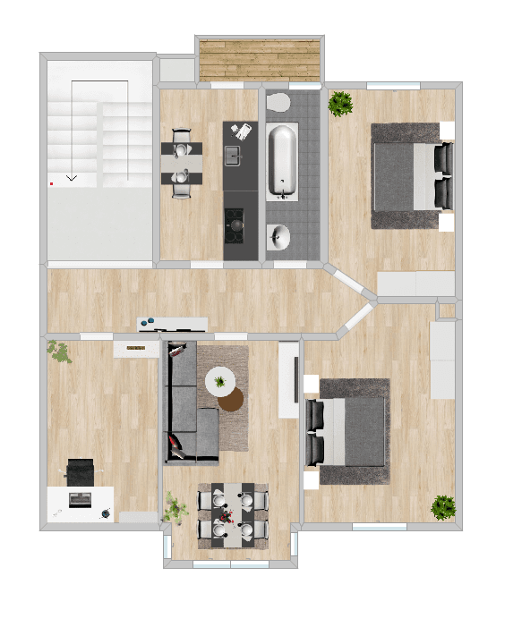 Prenájom bytu 4-izbový 105 m², Bergstraße 50, Plavno, Sasko Prenájom bytu 4-izbový 105 m², Bergstraße 50, Plavno, Sasko