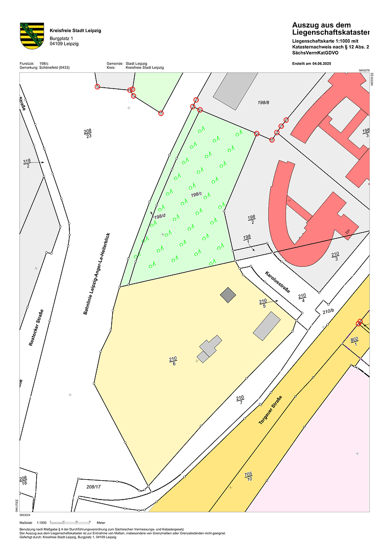 Predaj pozemku 22.000 m², Karolusstraße, Leipzig, Sasko Predaj pozemku 22.000 m², Karolusstraße, Leipzig, Sasko