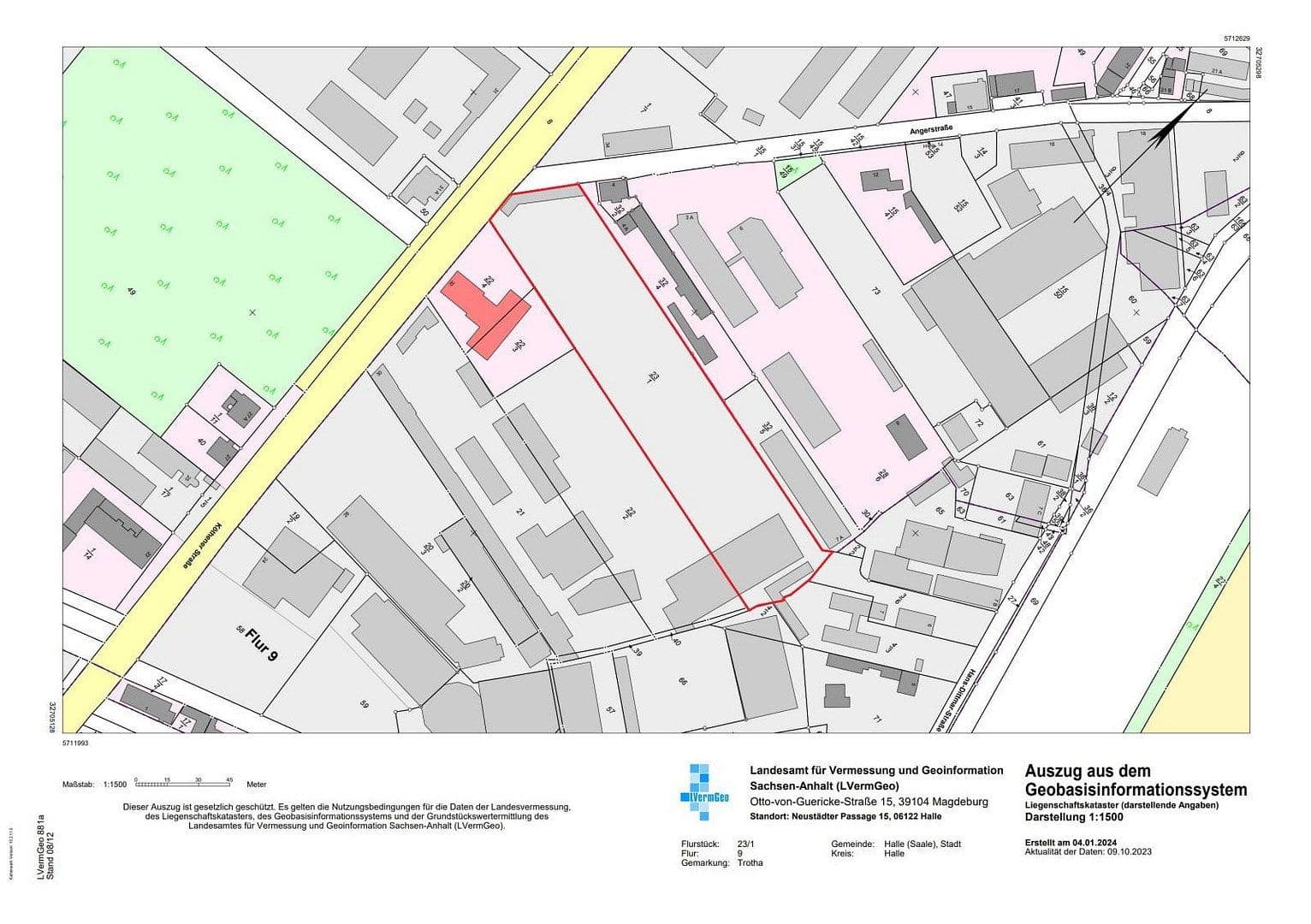 Predaj pozemku 10.357 m², Angertstraße, Halle, Sasko-Anhaltsko Predaj pozemku 10.357 m², Angertstraße, Halle, Sasko-Anhaltsko