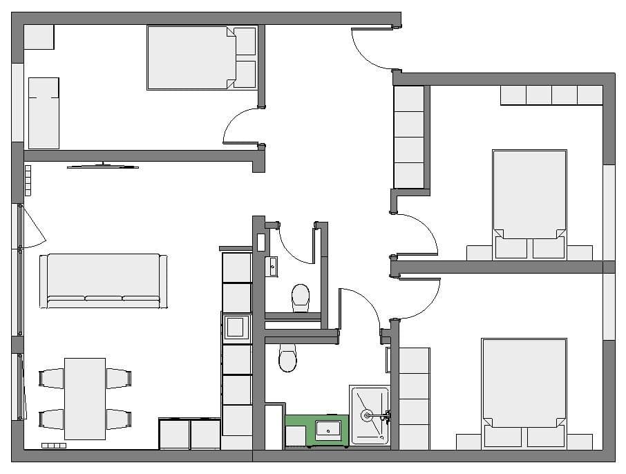Prenájom bytu 4-izbový 92 m², Mulheim an der Ruhr, Severné Porýnie - Westfálsko Prenájom bytu 4-izbový 92 m², Mulheim an der Ruhr, Severné Porýnie - Westfálsko