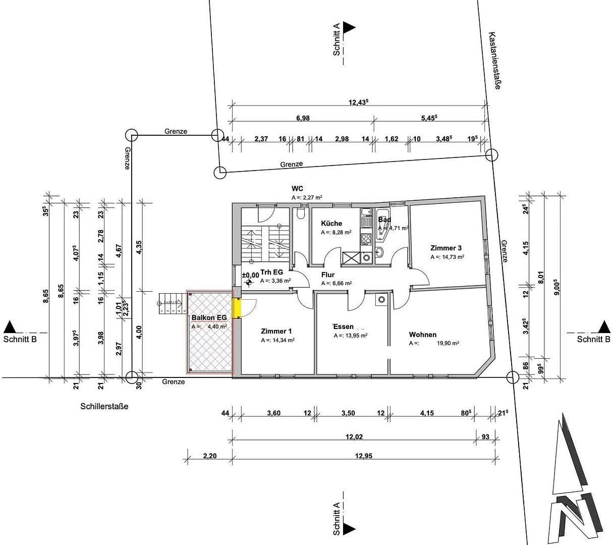 Prenájom bytu 4-izbový 90 m², Schillerstr. 44, Albstadt, Bádensko-Wurttembersko Prenájom bytu 4-izbový 90 m², Schillerstr. 44, Albstadt, Bádensko-Wurttembersko