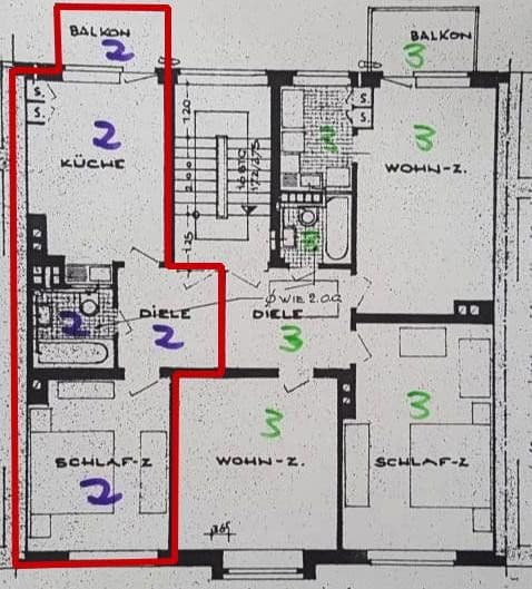 Prenájom bytu 2-izbový 42 m², Spichernstr. 24, Essen, Severné Porýnie - Westfálsko Prenájom bytu 2-izbový 42 m², Spichernstr. 24, Essen, Severné Porýnie - Westfálsko