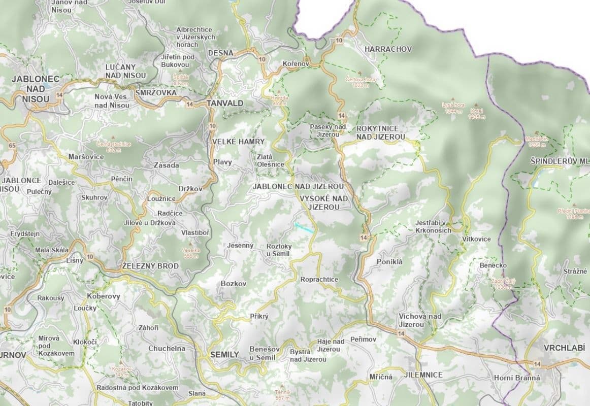 Predaj pozemku 744 m², Vysoké nad Jizerou, Liberecký kraj Predaj pozemku 744 m², Vysoké nad Jizerou, Liberecký kraj