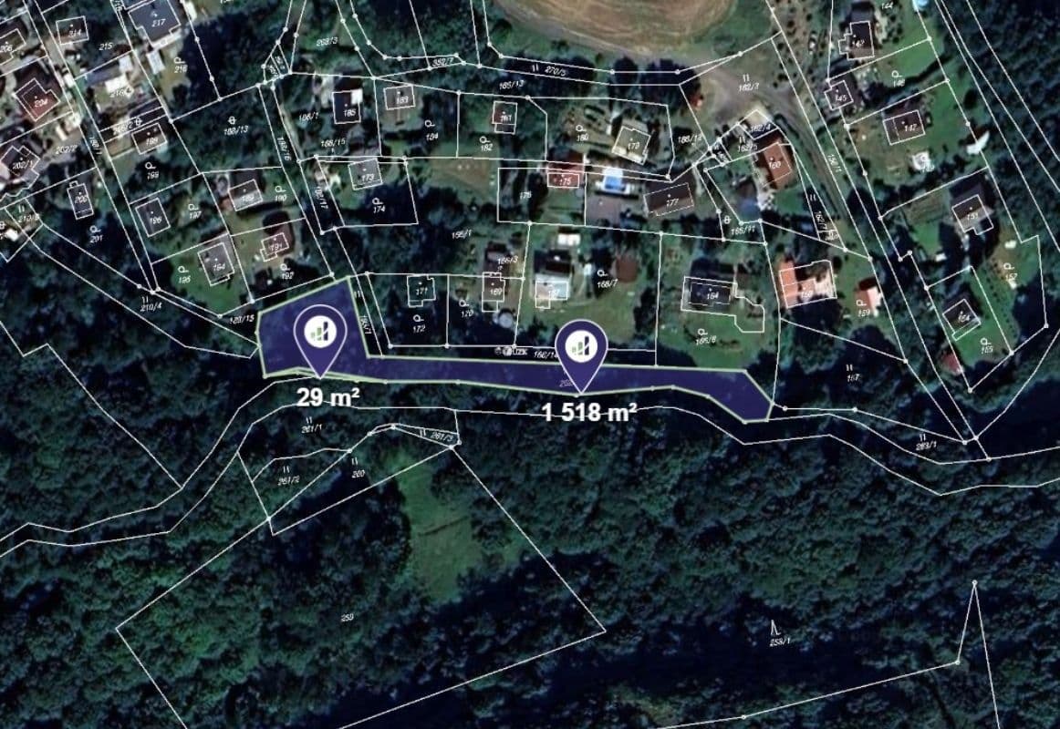 Predaj pozemku 1.839 m², Velké Chvojno, Ústecký kraj Predaj pozemku 1.839 m², Velké Chvojno, Ústecký kraj