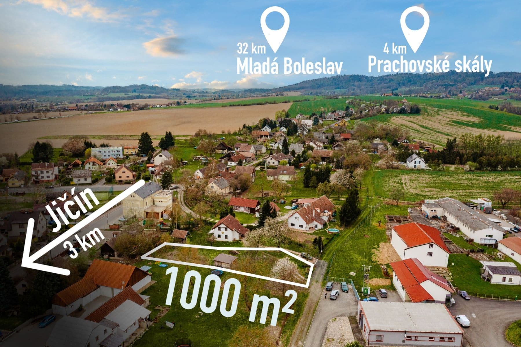 Predaj pozemku 1.000 m², Holín, Královéhradecký kraj Predaj pozemku 1.000 m², Holín, Královéhradecký kraj