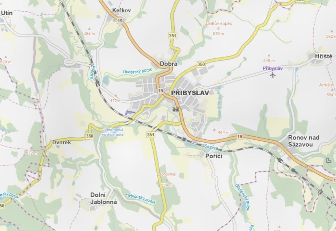 Predaj pozemku 5.947 m², Přibyslav, Kraj Vysočina Predaj pozemku 5.947 m², Přibyslav, Kraj Vysočina