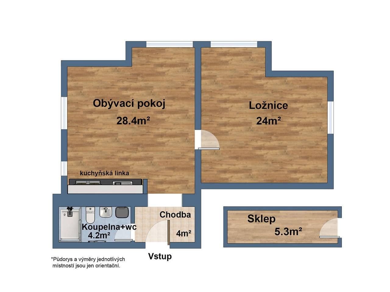 Prenájom bytu 2-izbový 63 m², Pilařská, Praha, Praha Prenájom bytu 2-izbový 63 m², Pilařská, Praha, Praha