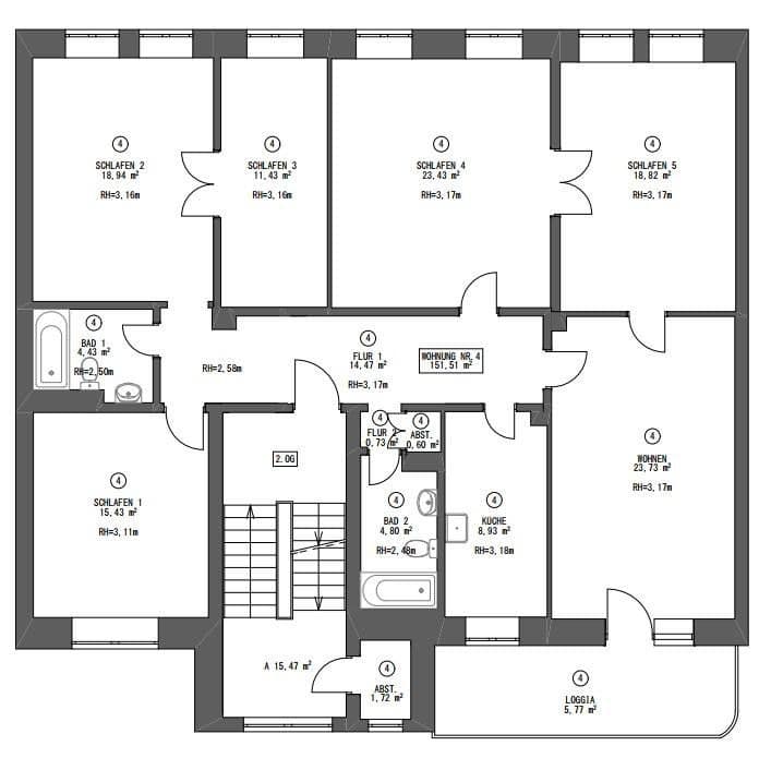 Predaj bytu 6-izbový 152 m², Wilhelm-Leuschner-Str. 40, Darmstadt, Hesensko Predaj bytu 6-izbový 152 m², Wilhelm-Leuschner-Str. 40, Darmstadt, Hesensko
