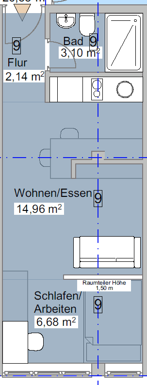 Prenájom bytu 1-izbový 27 m², Bismarckstraße, Heilbronn, Bádensko-Wurttembersko Prenájom bytu 1-izbový 27 m², Bismarckstraße, Heilbronn, Bádensko-Wurttembersko