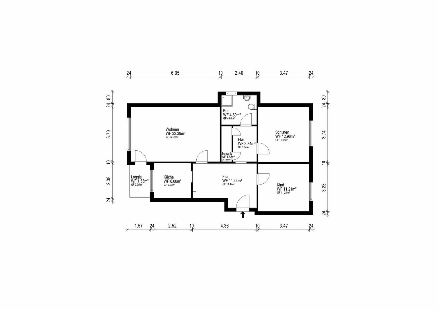 Predaj bytu 3-izbový 75 m², Hamm, Severné Porýnie - Westfálsko Predaj bytu 3-izbový 75 m², Hamm, Severné Porýnie - Westfálsko