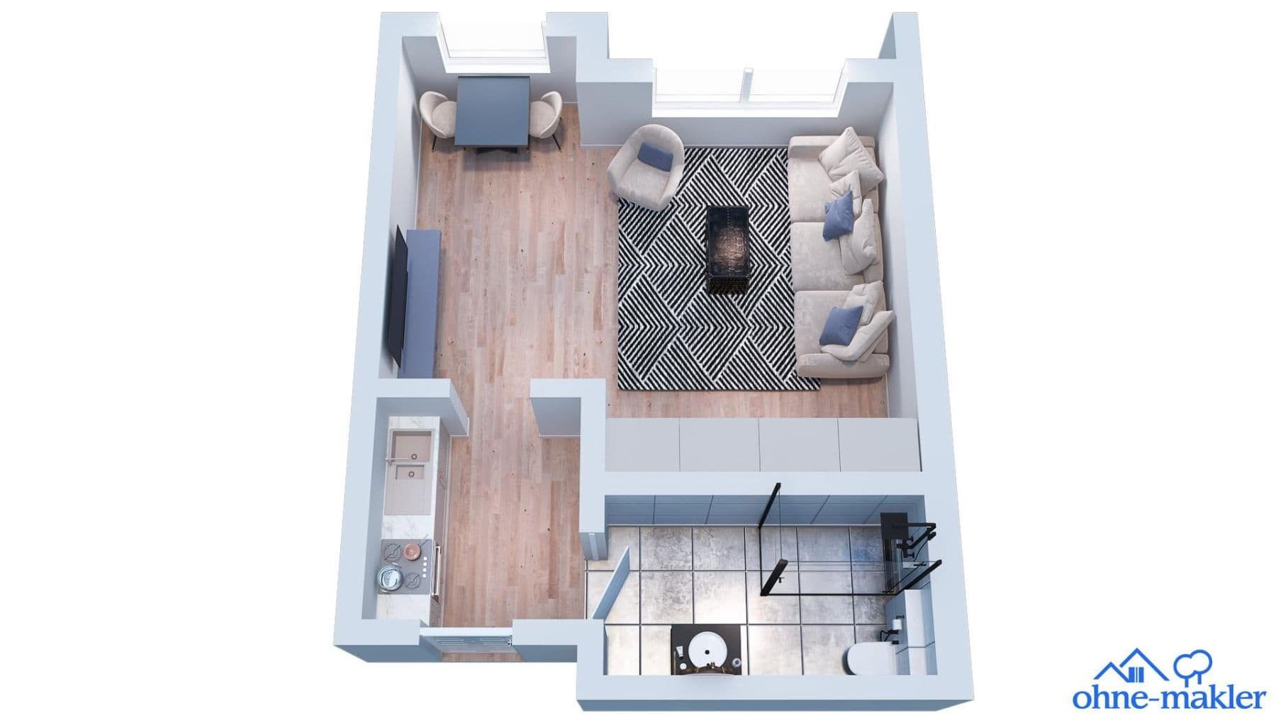 Prenájom bytu 1-izbový 40 m², Am Gulloh 111, Dortmund, Severné Porýnie - Westfálsko Prenájom bytu 1-izbový 40 m², Am Gulloh 111, Dortmund, Severné Porýnie - Westfálsko