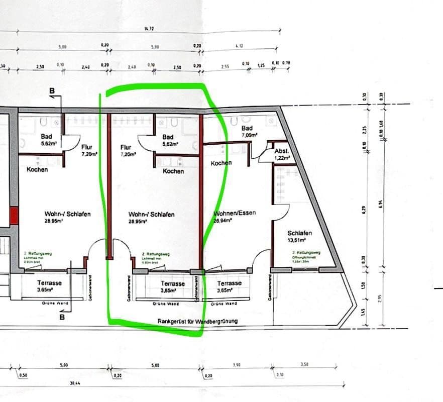 Prenájom bytu 1-izbový 44 m², Schwimmbadstr. 27, Bruchsal, Bádensko-Wurttembersko Prenájom bytu 1-izbový 44 m², Schwimmbadstr. 27, Bruchsal, Bádensko-Wurttembersko