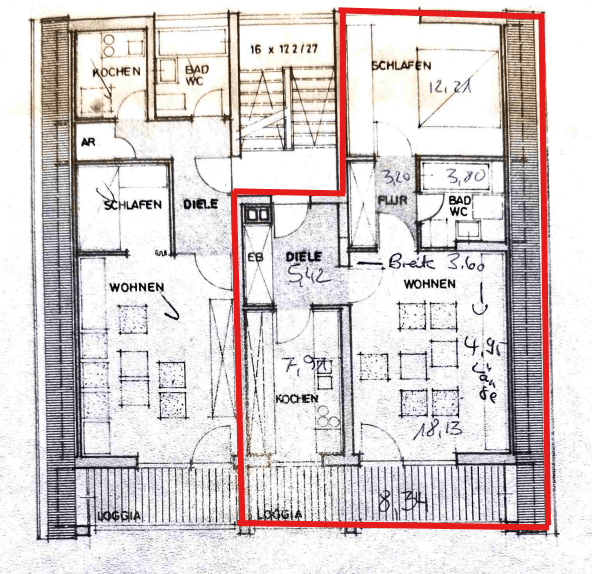 Prenájom bytu 2-izbový 55 m², Laufamholzstrasse 288, Nürnberg, Bavorsko Prenájom bytu 2-izbový 55 m², Laufamholzstrasse 288, Nürnberg, Bavorsko